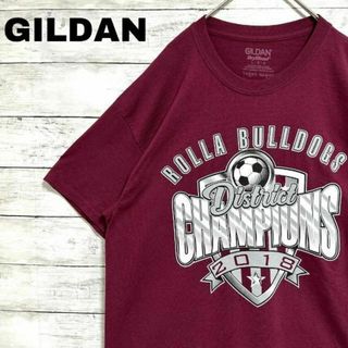 ギルタン(GILDAN)の98gUS古着 GILDAN 半袖Tシャツ ロゴプリント ローラ高校 サッカー(Tシャツ/カットソー(半袖/袖なし))