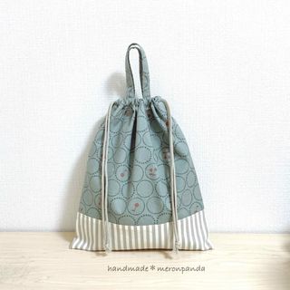 サークルチェリーグリーン 体操着袋(外出用品)