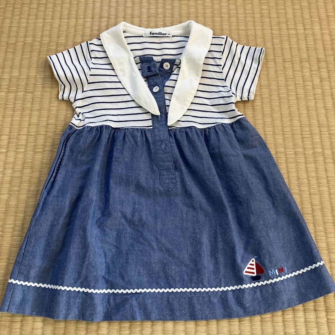 familiar(ファミリア)のファミリア　90  夏　ワンピース　お値下げ キッズ/ベビー/マタニティのキッズ服女の子用(90cm~)(ワンピース)の商品写真