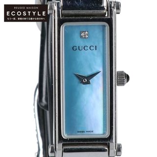 グッチ(Gucci)のグッチ 1500L 1Pダイヤモンド シェル文字盤 クオーツ(腕時計)