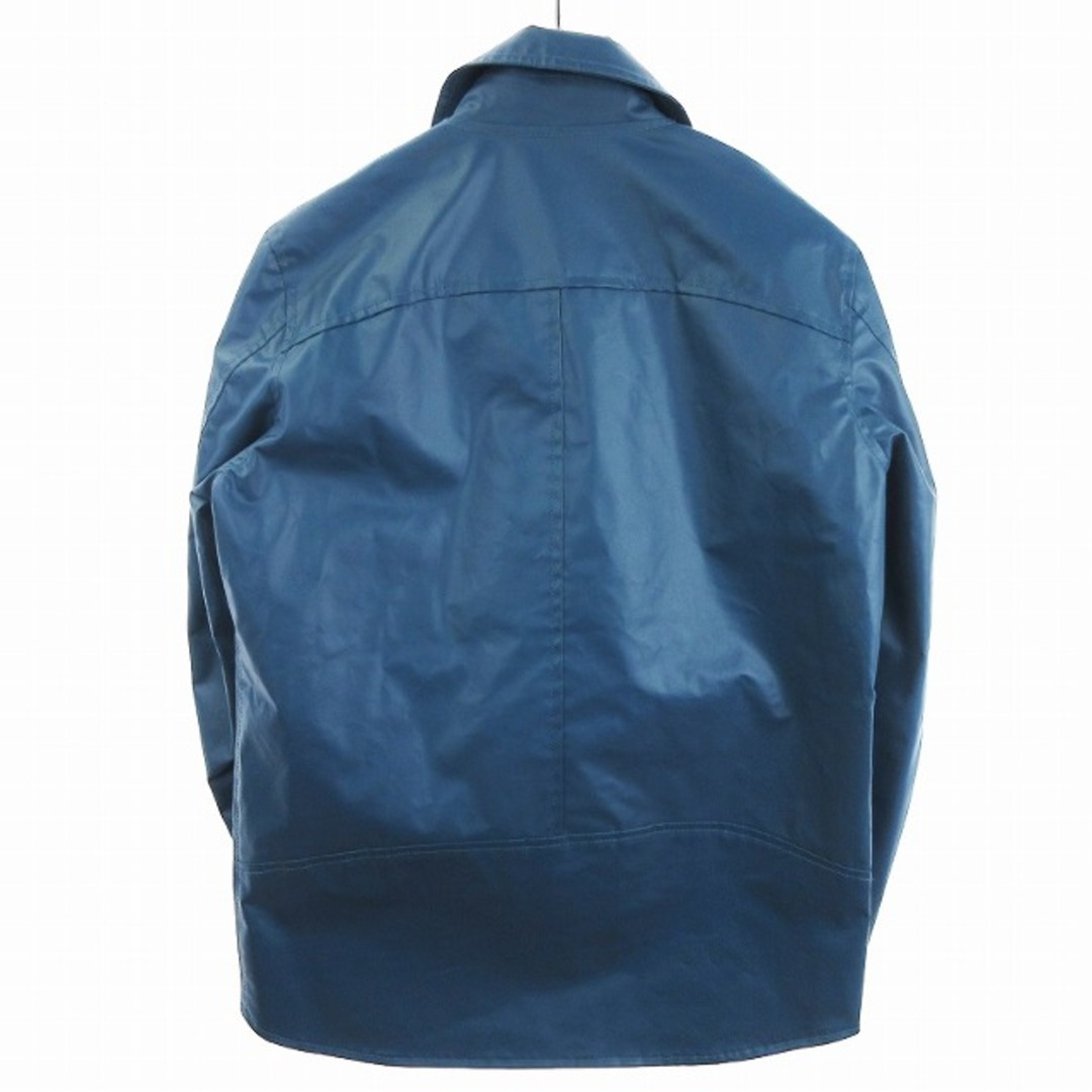 other(アザー)のエトス ライダースジャケット ダブル ナイロン オーバーサイズ ブルー S メンズのジャケット/アウター(ライダースジャケット)の商品写真
