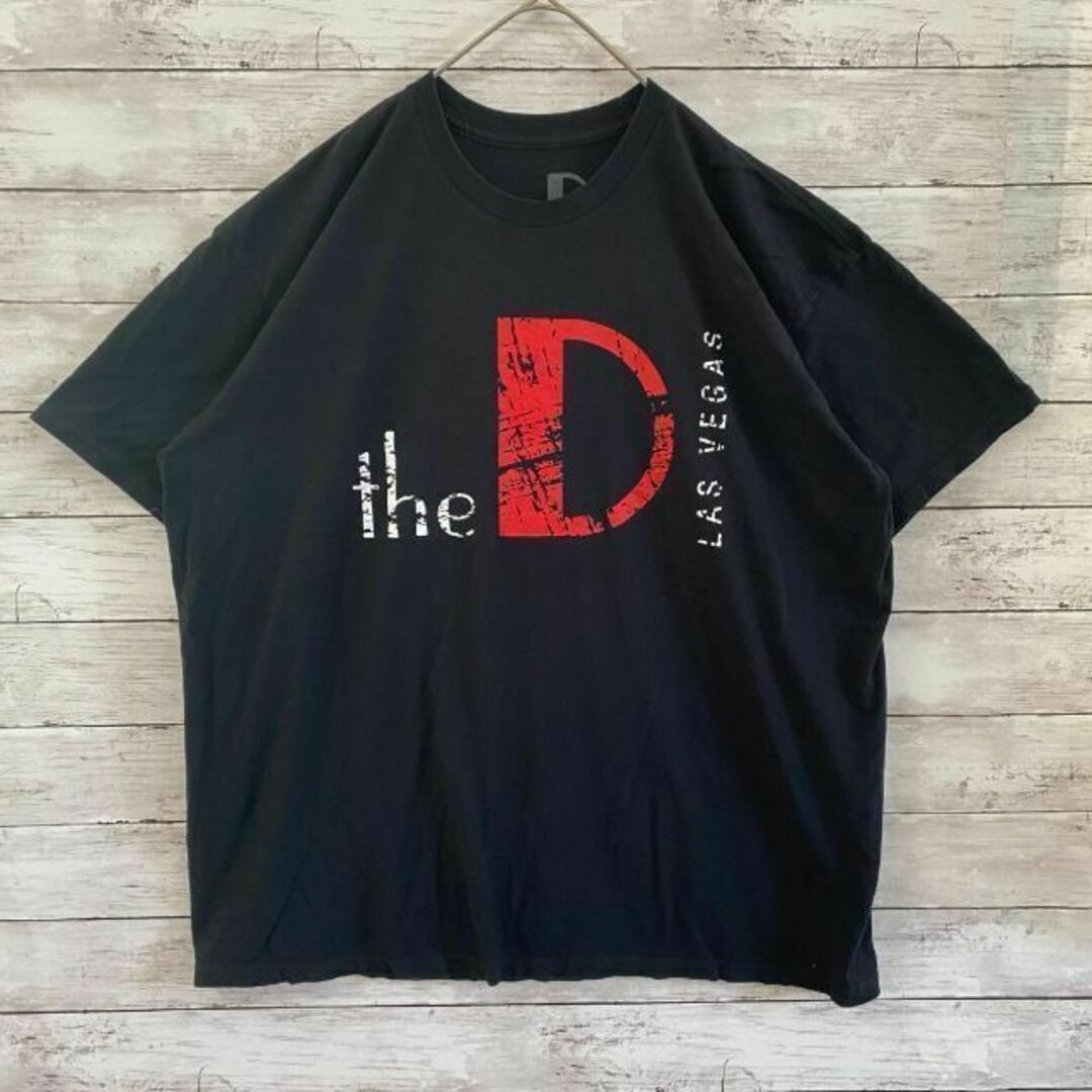 h57 US古着　the D　半袖Tシャツ　ロゴプリント　LAS　VEGAS メンズのトップス(Tシャツ/カットソー(半袖/袖なし))の商品写真