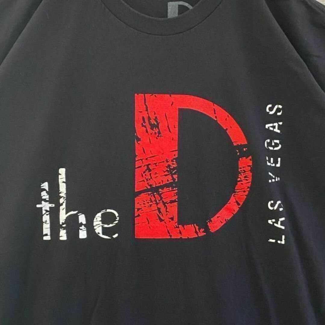 h57 US古着　the D　半袖Tシャツ　ロゴプリント　LAS　VEGAS メンズのトップス(Tシャツ/カットソー(半袖/袖なし))の商品写真