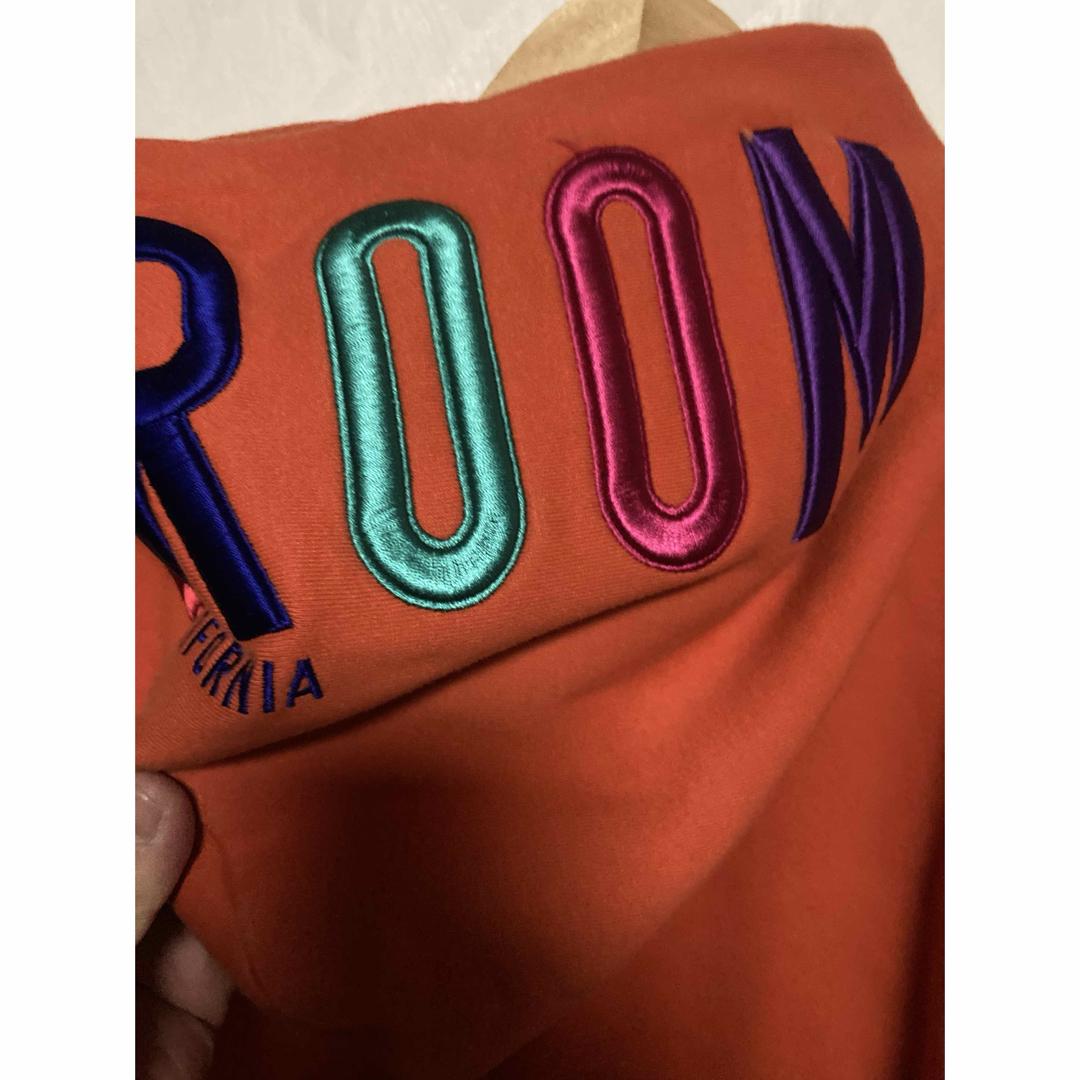 REROOM リルーム オーバーサイズパーカー フーディ オレンジ S 裏起毛 メンズのトップス(パーカー)の商品写真