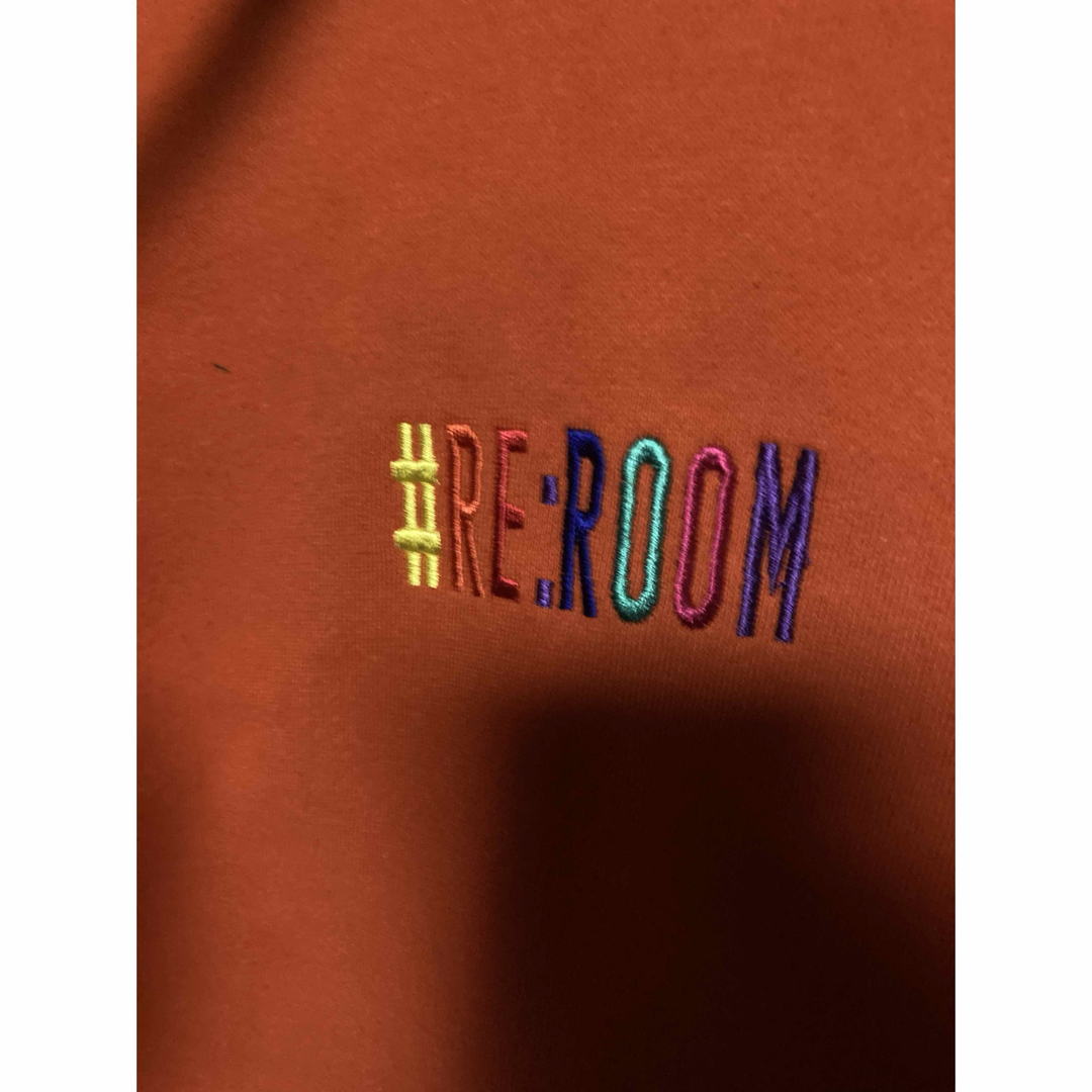 REROOM リルーム オーバーサイズパーカー フーディ オレンジ S 裏起毛 メンズのトップス(パーカー)の商品写真