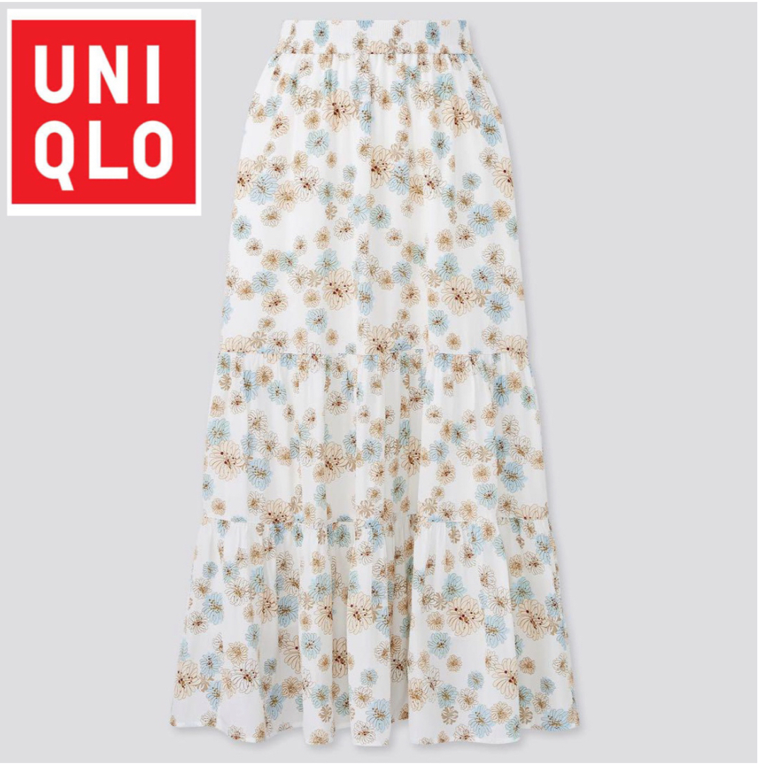 UNIQLO(ユニクロ)のUNIQLO ポール&ジョー ティアードスカート M レディースのスカート(ロングスカート)の商品写真