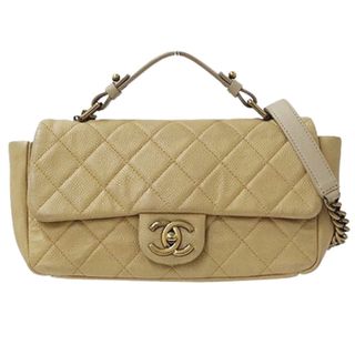 シャネル(CHANEL)のシャネル CHANEL バッグ マトラッセ レディース ブランド ハンドバッグ ショルダーバッグ 2way キャビアスキン ベージュ ゴールド金具 チェーンショルダー コンパクト おしゃれ 斜め掛け 【中古】(ショルダーバッグ)