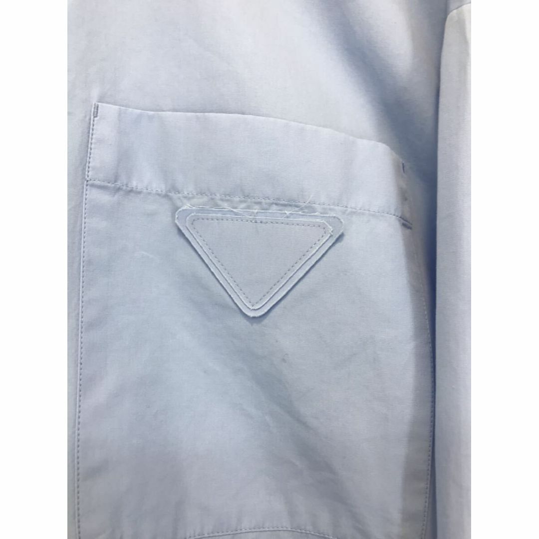 PRADA(プラダ)のPRADA プラダ★トライアングルロゴパッチジップアップシャツ ジャケット メンズのトップス(シャツ)の商品写真