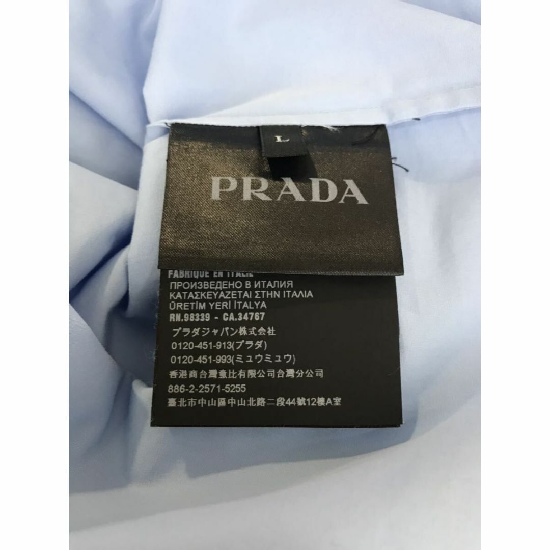 PRADA(プラダ)のPRADA プラダ★トライアングルロゴパッチジップアップシャツ ジャケット メンズのトップス(シャツ)の商品写真