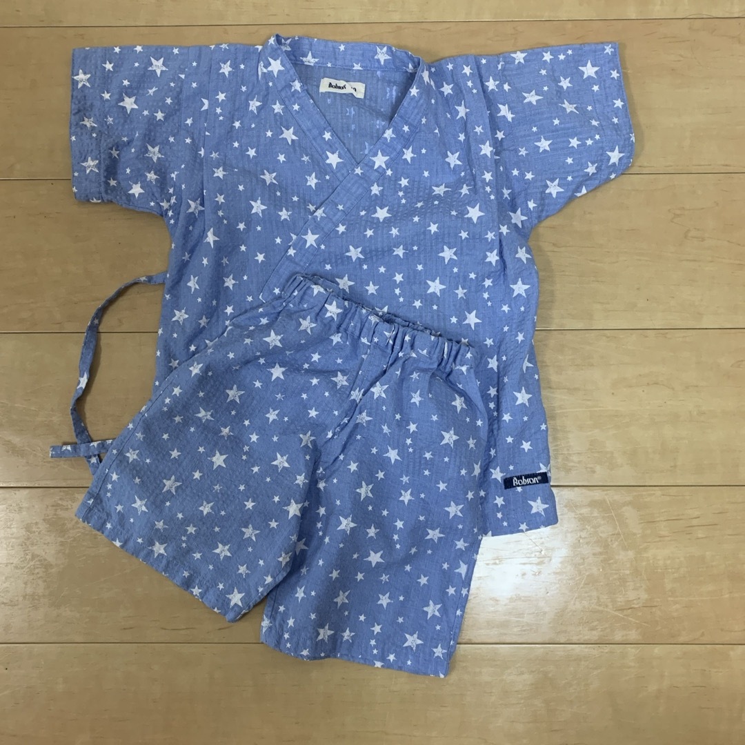 キムラタン(キムラタン)の浴衣　甚平　110cm  キムラタン　Bobson キッズ/ベビー/マタニティのキッズ服男の子用(90cm~)(甚平/浴衣)の商品写真