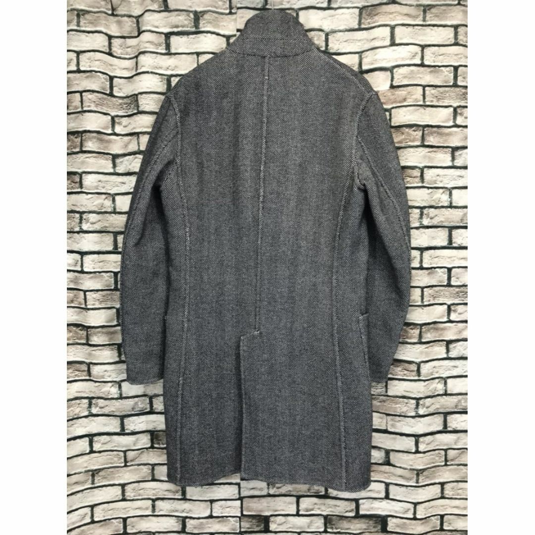 BRUNELLO CUCINELLI(ブルネロクチネリ)のブルネロクチネリ★カシミヤ混ヘリンボーンリバーシブルコート メンズのジャケット/アウター(チェスターコート)の商品写真