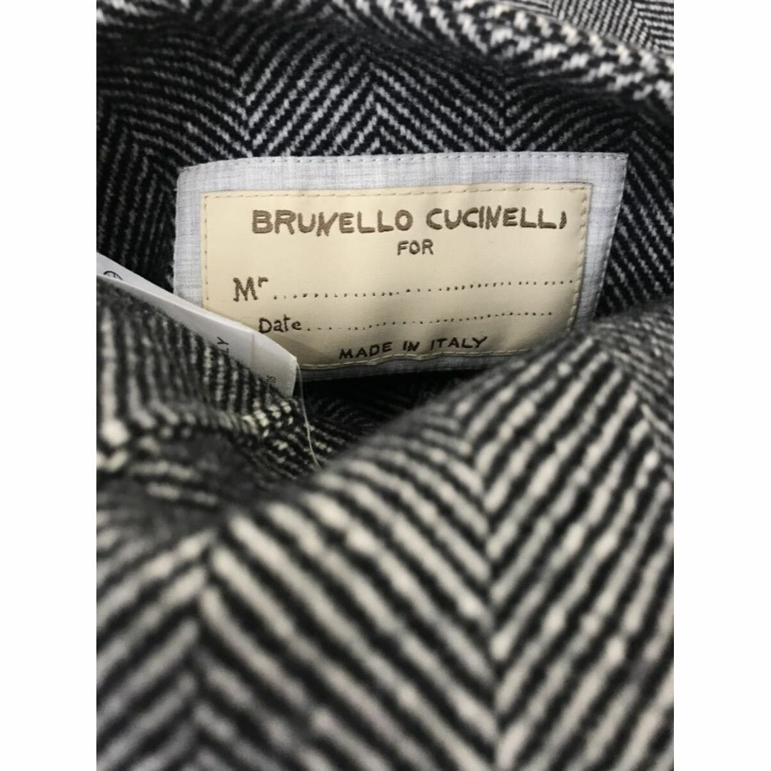 BRUNELLO CUCINELLI(ブルネロクチネリ)のブルネロクチネリ★カシミヤ混ヘリンボーンリバーシブルコート メンズのジャケット/アウター(チェスターコート)の商品写真