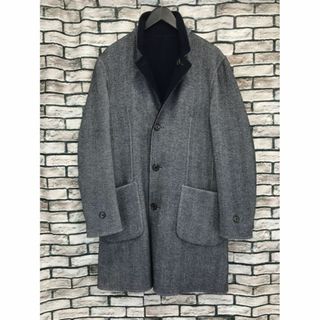 BRUNELLO CUCINELLI - ブルネロクチネリ★カシミヤ混ヘリンボーンリバーシブルコート