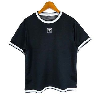 クレージュ(Courreges)のクレージュ sport futur Tシャツ ドライ ロゴ 半袖 L 40 黒(その他)