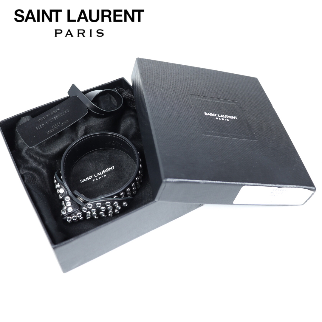 Saint Laurent(サンローラン)のSaint Laurent サンローラン 本革レザー　ブレスレット　バングル レディースのアクセサリー(ブレスレット/バングル)の商品写真