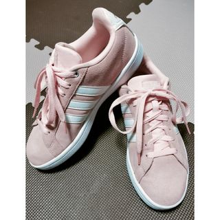 アディダス(adidas)の☆ALS-006 アディダス ローカットスニーカー ピンク 25.5cm(スニーカー)