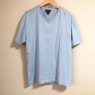 ポロラルフローレン(POLO RALPH LAUREN)のポロ　ラルフローレン　Tシャツ　水色　Lサイズ　ロゴ　半袖(Tシャツ/カットソー(半袖/袖なし))