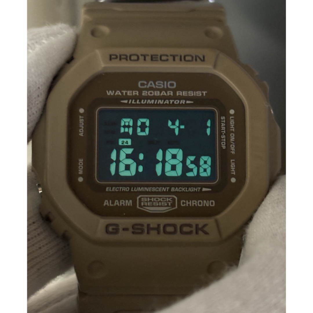 G-SHOCK(ジーショック)のG-SHOCK/ミリタリー/迷彩/カモ/DW-5600/スピード/NATOベルト メンズの時計(腕時計(デジタル))の商品写真