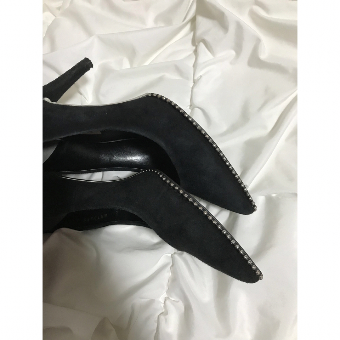 DIANA(ダイアナ)のDIANA スエード ハイヒール ブラック 23.5cm 極美品 レディースの靴/シューズ(ハイヒール/パンプス)の商品写真