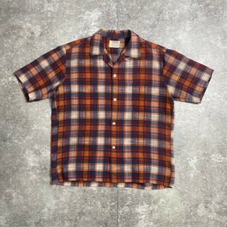 マックレガー(McGREGOR)のMcGREGOR マックレガー 60's 70's scotset チェックシャツ 襟芯 半袖シャツ ヴィンテージ vintage 300U(シャツ)