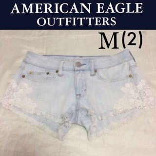 アメリカンイーグル(American Eagle)の美品☆アメリカンイーグルデニムショートパンツＭアバクロホリスターエアロポステール(ショートパンツ)