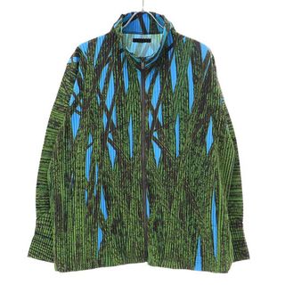 HOMME PLISSE ISSEY MIYAKE オム プリッセ イッセイ ミヤケ 23SS GRASS FIELD ジップアッププリーツトップス HP31JL165 ミックス 3