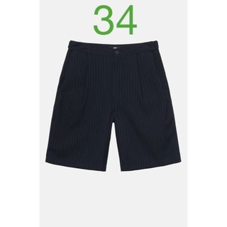 ステューシー(STUSSY)のSTUSSY VOLUME PLEATED SHORT STRIPE 34(ショートパンツ)