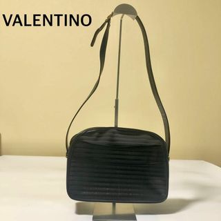 ヴァレンティノ(VALENTINO)のVALENTINO ヴァレンチノ　ショルダー　セカンドバック 黒(ショルダーバッグ)