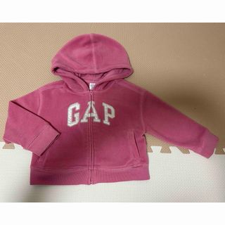 ベビーギャップ(babyGAP)の【babyGap(ベビーギャップ）】フリース　ジップアップパーカー　ピンク100(ジャケット/上着)