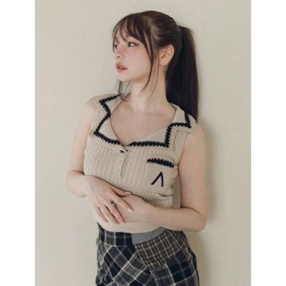 Mila ribbon knit tops(タンクトップ)