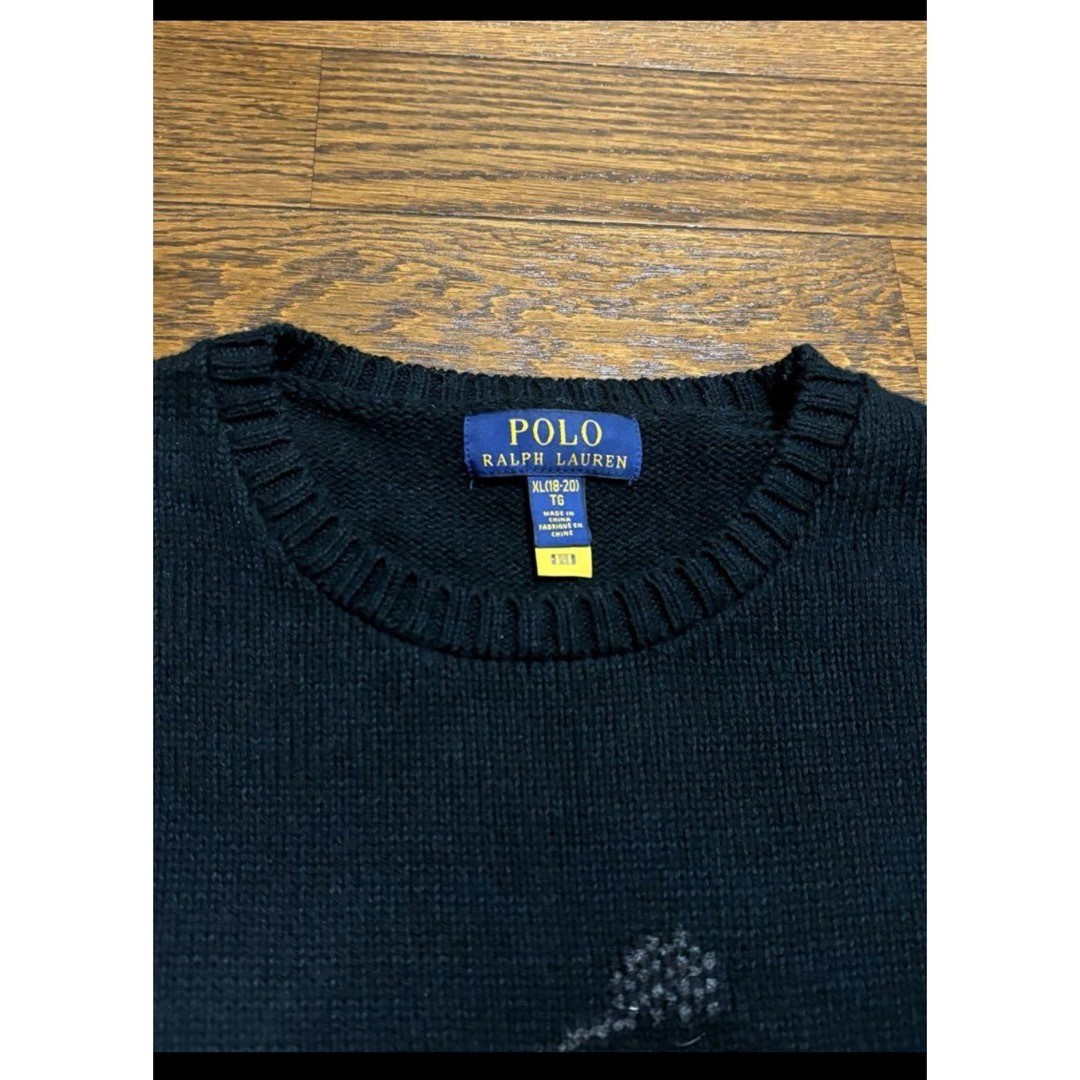 Ralph Lauren(ラルフローレン)の【完売品 ポロベア】 ラルフローレン ニット セーター ブラック  NO1873 メンズのトップス(ニット/セーター)の商品写真