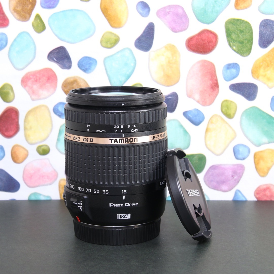 TAMRON(タムロン)の♥︎◇近くから遠くまで♪ ◇TAMRON 18-270mm VC  キャノン スマホ/家電/カメラのカメラ(レンズ(ズーム))の商品写真