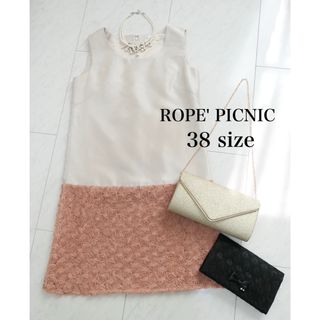 ロペピクニック(Rope' Picnic)のロペピクニック★花モチーフドレス/結婚式/パーティードレス/ワンピース(ミディアムドレス)