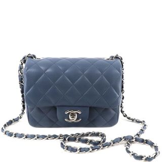 シャネル(CHANEL)のシャネル マトラッセ ラムスキン バッグ ショルダーバッグ ブルー(ショルダーバッグ)