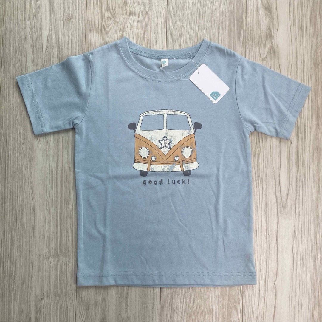 西松屋(ニシマツヤ)の【くるま】120   新品未使用　西松屋　キッズ　トップス　Tシャツ　半袖 キッズ/ベビー/マタニティのキッズ服男の子用(90cm~)(Tシャツ/カットソー)の商品写真