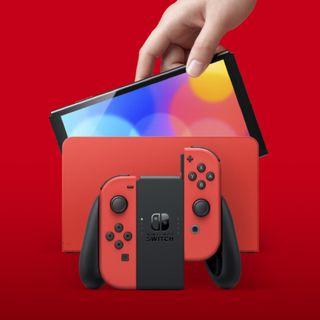 ニンテンドースイッチ(Nintendo Switch)の新品未使用‼️ニンテンドースイッチ 有機ELモデル マリオレッド (家庭用ゲーム機本体)