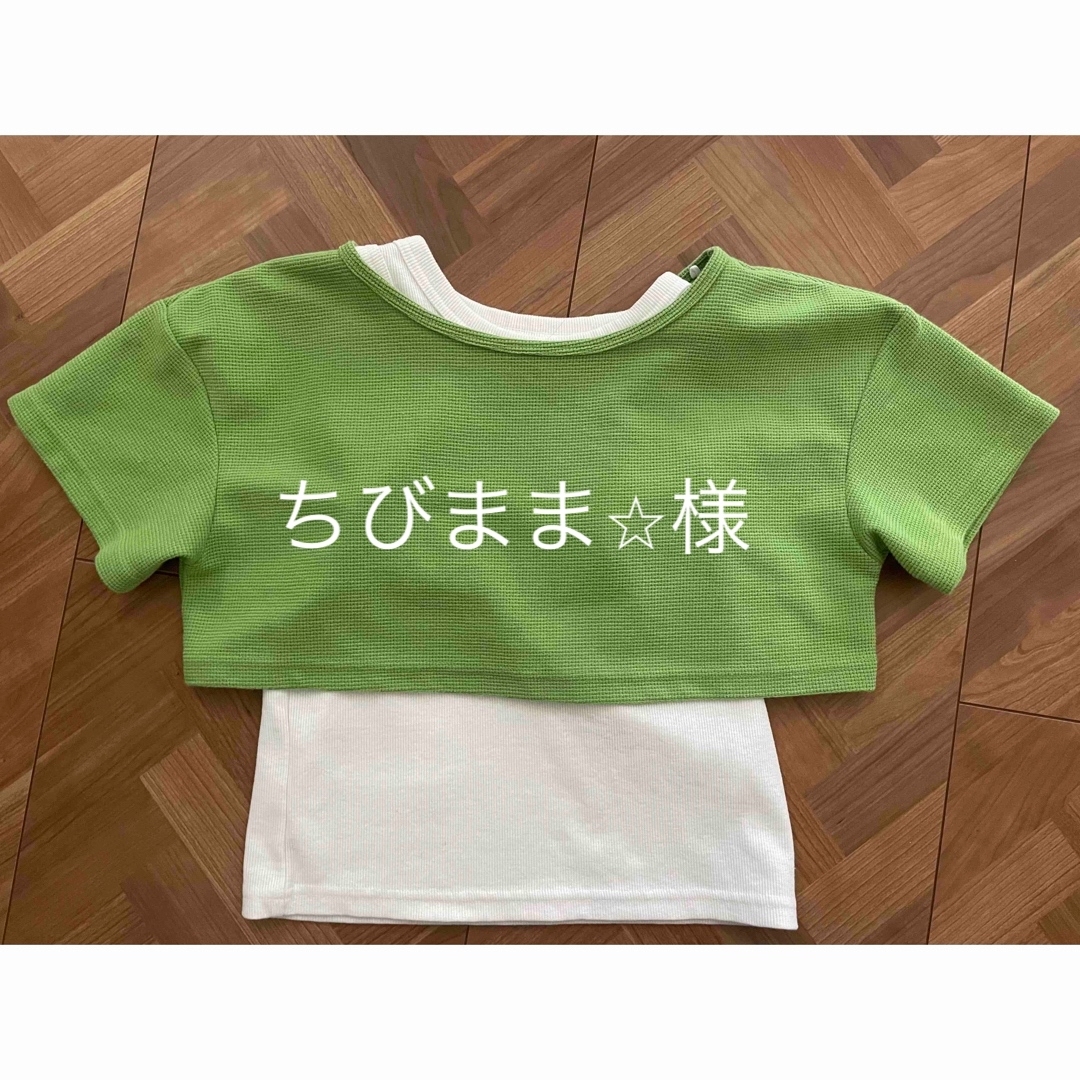 GU(ジーユー)のGU 半袖　トップス キッズ/ベビー/マタニティのキッズ服女の子用(90cm~)(Tシャツ/カットソー)の商品写真