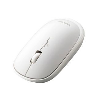 エレコム(ELECOM)の美品ELECOMエレコム薄型静音Bluetoothワイヤレスマウス　ホワイト(PC周辺機器)
