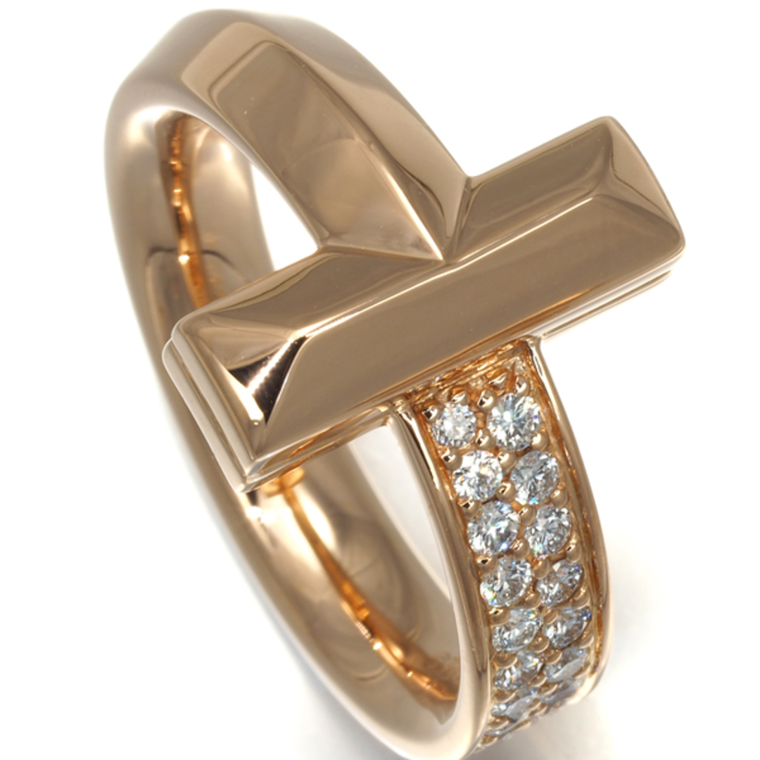 Tiffany & Co.(ティファニー)のティファニー リング ダイヤ Tワン ワイド 12号 K18PG  レディースのアクセサリー(リング(指輪))の商品写真