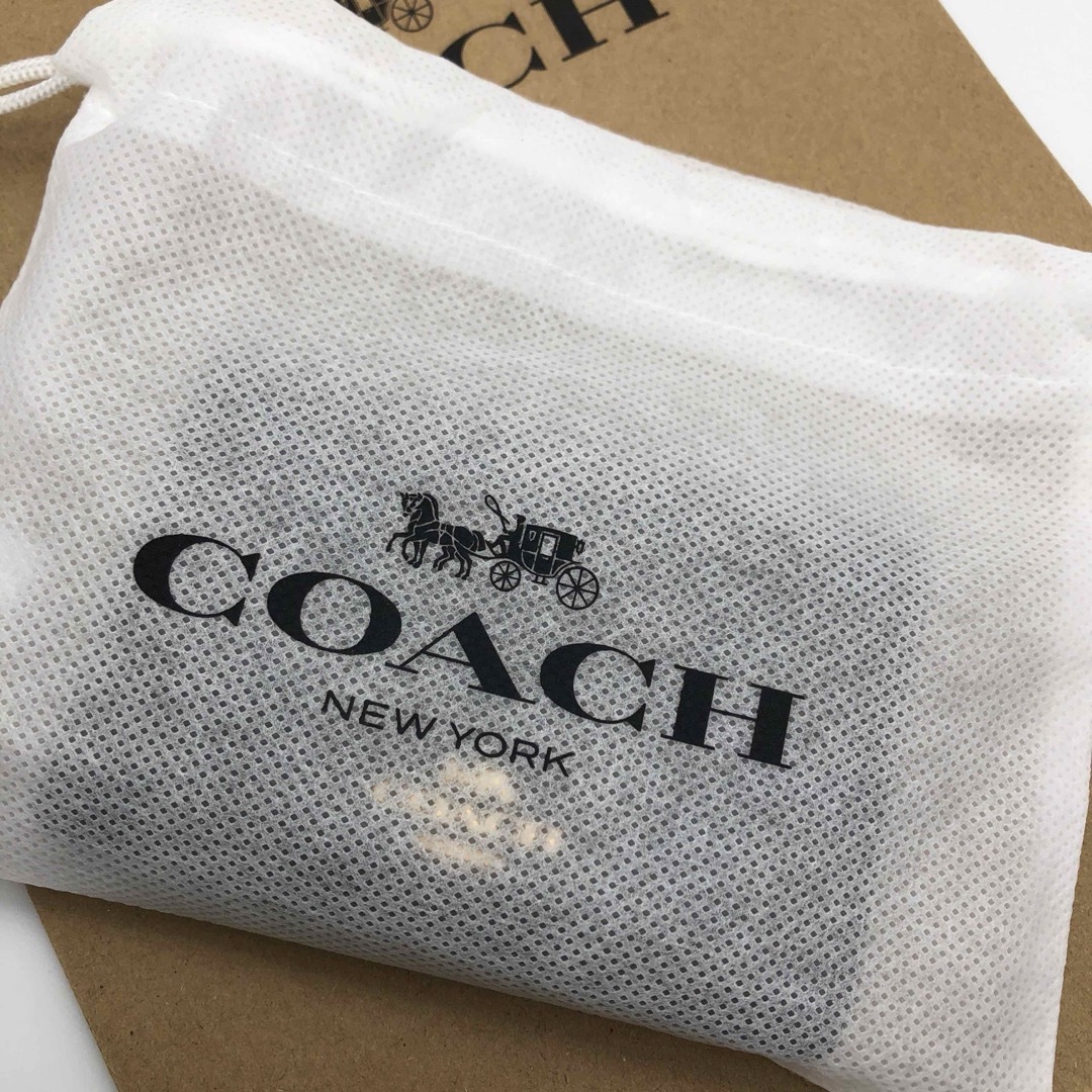 COACH(コーチ)の【COACH☆新品】ビジネス カード ケース！シグネチャー！ブラック ブラウン！ レディースのファッション小物(名刺入れ/定期入れ)の商品写真