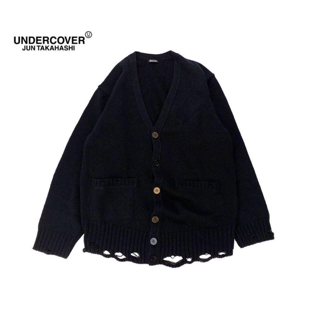 UNDERCOVER(アンダーカバー)のUndercoverism アンダーカバー Languidダメージカーディガン メンズのトップス(カーディガン)の商品写真