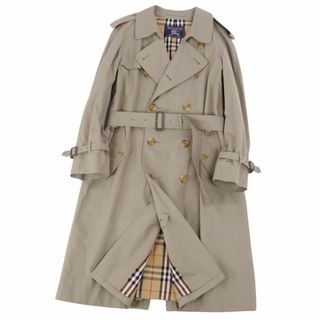 バーバリー(BURBERRY)の美品 Vintage バーバリー Burberrys コート トレンチコート 裏チェック コットン100％ 英国製 アウター メンズ 48(M相当) カーキベージュ(トレンチコート)