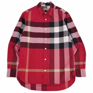 バーバリー(BURBERRY)の美品 バーバリー BURBERRY シャツ ロングスリーブ 長袖 チェック柄 コットン トップス メンズ S マルチカラー(シャツ)