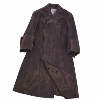 Y's - 美品 ワイズ Y's Yohji Yamamoto コート チェスターコート ロングコート ウォッシュ加工 アウター レディース S ブラックグレー