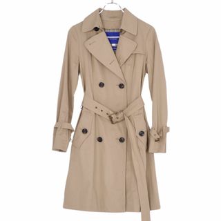 バーバリー ブルーレーベル BURBERRY BLUE LABEL コート トレンチコート 裏チェック アウター レディース 38(M相当) ベージュ