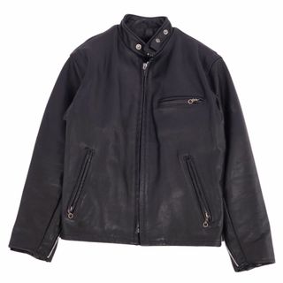 ショット(schott)のショット SCHOTT ジャケット レザージャケット シングルライダース ライナー付き 641 ステアハイド アウター メンズ 40(L相当) ブラック(レザージャケット)