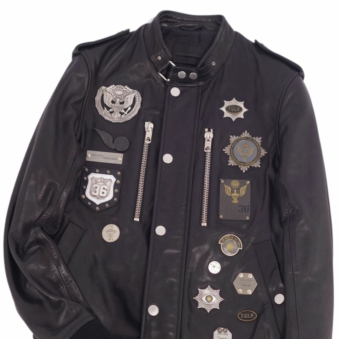 美品 ディーゼル DIESEL BLACK GOLD ジャケット ブルゾン レザー 美品 ディーゼル DIESEL BLACK GOLD ジャケット ブルゾン レザー