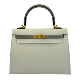 エルメス(Hermes)の新品未使用 HERMES エルメス Kelly25 PO ケリー25 Gris asphalte/Craie グリスアスファルト/クレ Epsom エプソン GHW ゴールド金具 U刻 2WAY ハンドバック ショルダーバック(ショルダーバッグ)