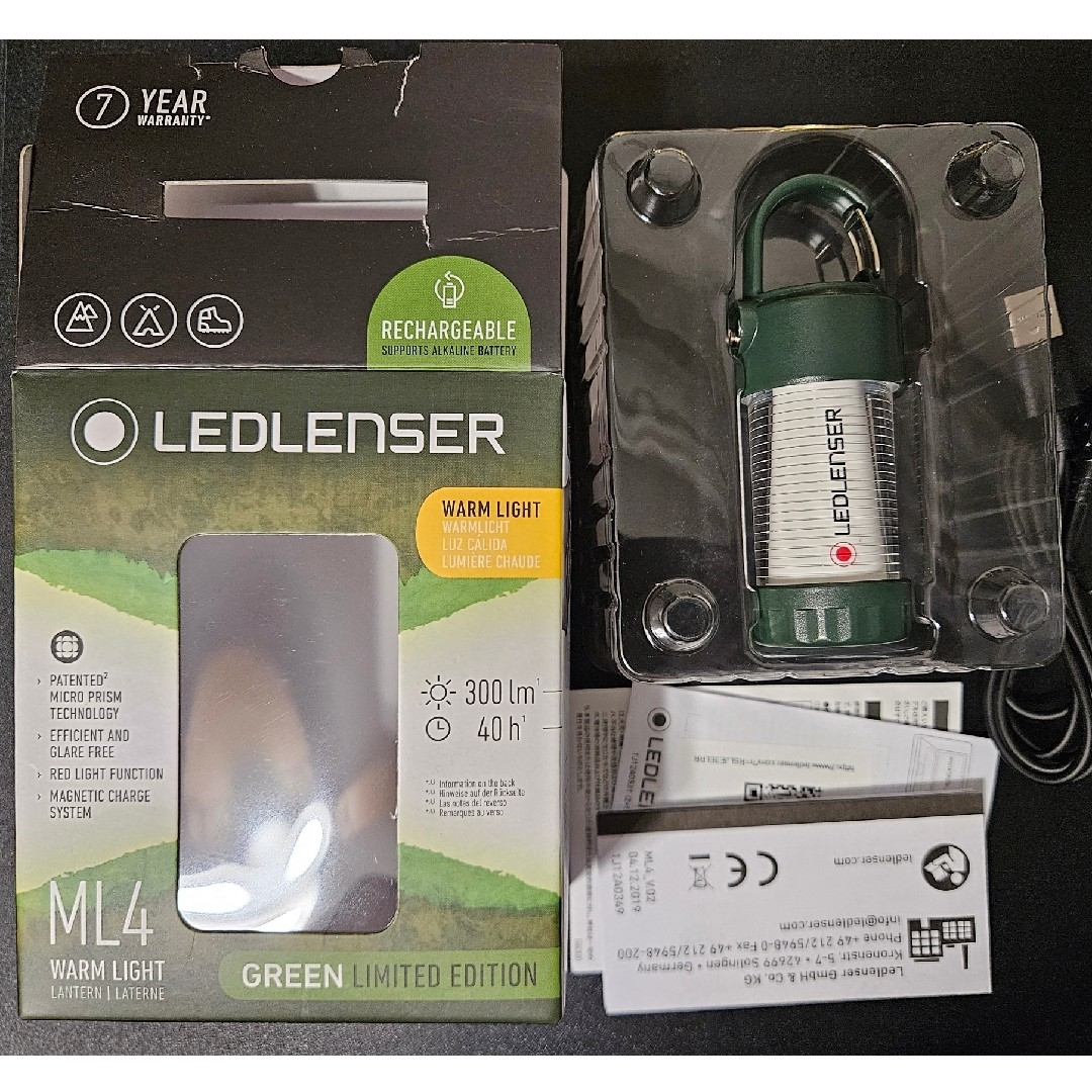 LEDLENSER(レッドレンザー)のレッドレンザー ML4 Green Limited Edition 限定 スポーツ/アウトドアのアウトドア(ライト/ランタン)の商品写真