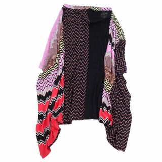 美品 ミッソーニ MISSONI ニット スカート ロングスカート フレアスカート 総柄 ボトムス レディース 42(M相当) マルチカラー(ひざ丈スカート)